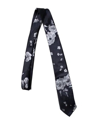Pre-owned Burberry Floral Printed Tie (authentic Pre-loved)