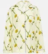 Burberry Dandelion-print Silk Pyjama Shirt In Sherbert Ip Pattern