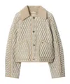 Burberry Floriston Quilted Corduroy-trimmed Jacket In Brown