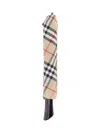 Burberry Folding Umbrella "check" In Brown