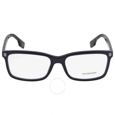 Burberry Foster Demo Rectangular Men's Eyeglasses Be2352 3988 56 In Black