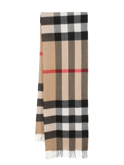 Burberry Foulards & Scarfs In Beige