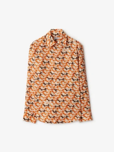 Burberry Women's Fox Pattern Shirt In Soap