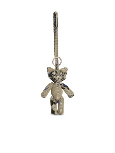 BURBERRY BURBERRY 'FOXY' BEIGE POLYAMIDE KEYRING