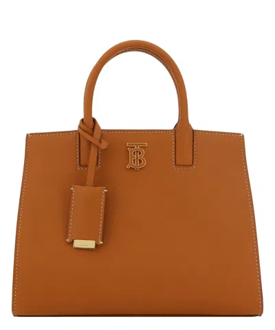 Burberry Frances Tote Bag In Brown