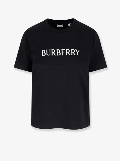 Burberry Women Frankie Biologic Cotton T-shirt In Black