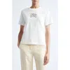 Burberry Frankie Embroidered Ekd Cotton T-shirt In White