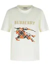 Burberry Equestrian Knight Design Cross Stitch Embroidered T-shirt