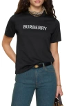 Burberry Frankie Logo Graphic T-shirt In Black