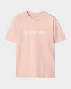 Burberry Regular Fit Logo Cotton T-shirt Clothing In Pink