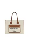 Burberry Medium Freya Tote Bag In Natural/tan