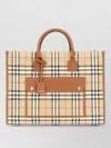 Burberry Women Printed Canvas Medium Freya Shopping Bag In Multi