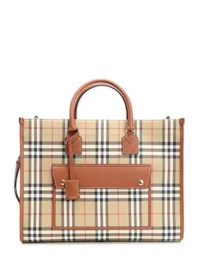 Burberry Freya Handbags Beige