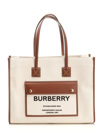 Burberry Freya Handbags Beige