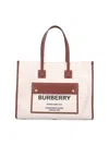 Burberry Freya' Medium Tote Bag – Beige In Neutrals