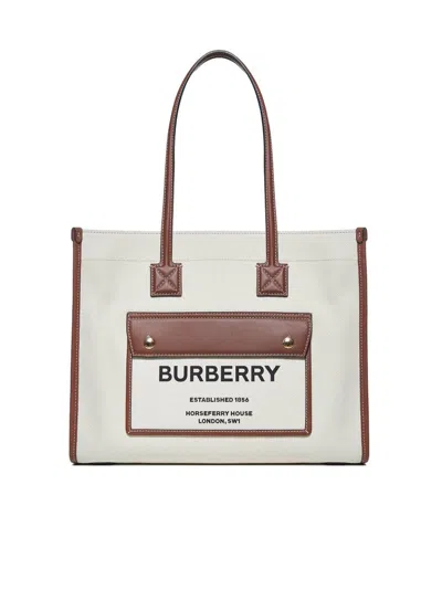 Burberry Freya Small Tote Bag In Multi