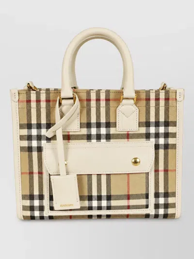 Burberry Freya Tote Bag In Brown