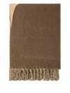 Burberry Fringed-edge Blanket In Brown