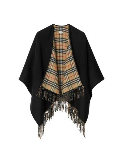 BURBERRY FRINGED-EDGE REVERSIBLE SCARF
