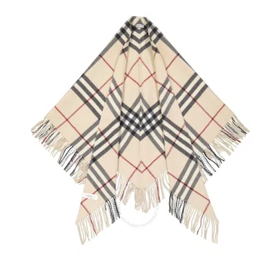 Burberry Fringed Edge Wool Cape