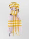 Burberry Check Pattern Cashmere Scarf