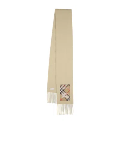 Burberry Fringed Scarf In Nutmeg