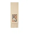 Burberry Cashmere Fringed Scarf In Nude