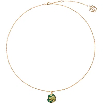 Burberry Frog Charm Necklace In Multi