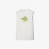 Burberry Frog Cotton Vest In Salt