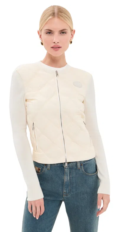 Burberry Fulbrook Jacket Ceramic White In Blue