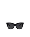 Burberry Womens Black Be4432u Round-frame Acetate Sunglasses In Black