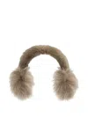 Burberry Fur Earmuffs In Brown
