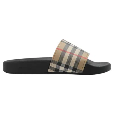 Pre-owned Burberry �furley� Slides In Black