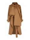 Burberry Long Belted Trench Coat Epaulettes In Brown