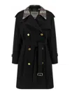 Burberry Mid-length Castleford Trench Coat In Black