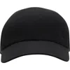Burberry Gabardine Baseball Cap In Black/sand