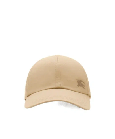 Burberry Gabardine Baseball Cap In Brown