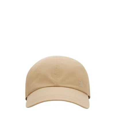 BURBERRY BURBERRY EKD EMBROIDERED GABARDINE BASEBALL CAP