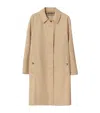 Burberry Mid-length Camden Heritage Car Coat In Yellow