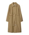 Burberry Gabardine Car Coat In Brown