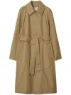 Burberry Gabardine Car Coat In Neutrals