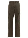 Burberry Cotton Cargo Trousers Brown In Brown