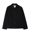Burberry Gabardine Coach Jacket In Black