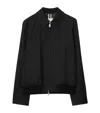 Burberry Cotton Gabardine Chester Harrington Jacket In Black