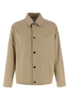 Burberry Gabardine Jacket With Collared Neck And Side Pockets