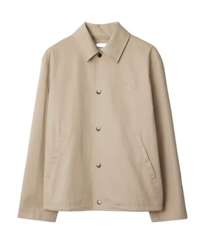 BURBERRY BURBERRY EKD EMBROIDERED GABARDINE JACKET