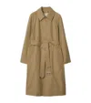 Burberry Gabardine Car Coat In Teddy