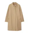 Burberry Gabardine Mid-length Camden Heritage Car Coat In Gold