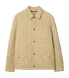 Burberry Collared Quilted Jacket Front Pocket In Multi