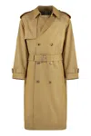 Burberry Gabardine Long Trench Coat